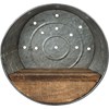 Round Pan Shelf - Metal, Wood