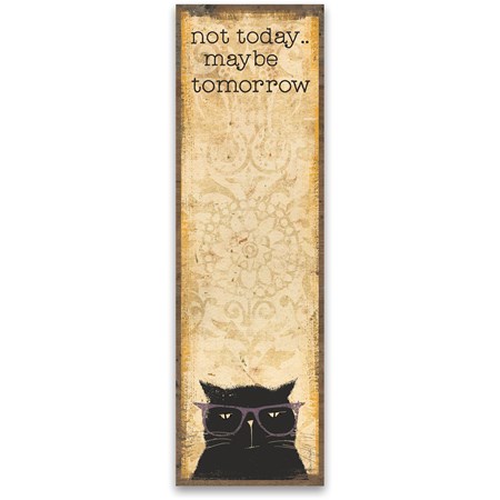 Not Today Maybe Tomorrow List Pad - Paper, Magnet