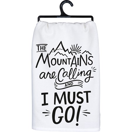 The Mountains Are Calling Kitchen Towel - Cotton