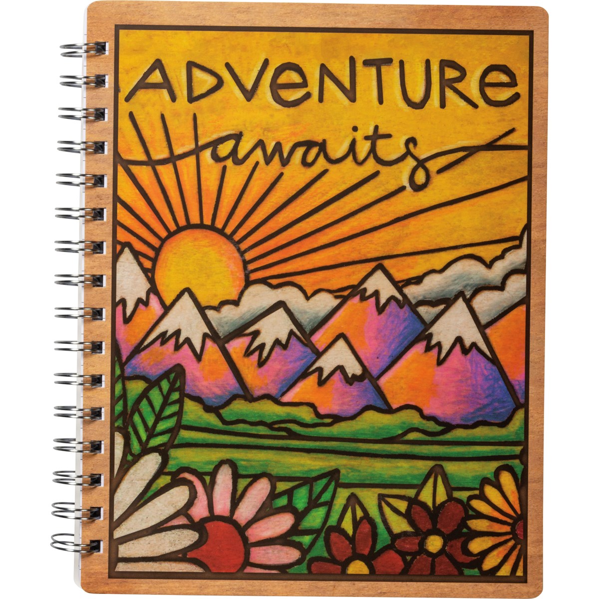 Adventure Awaits Spiral Notebook - Paper, Metal