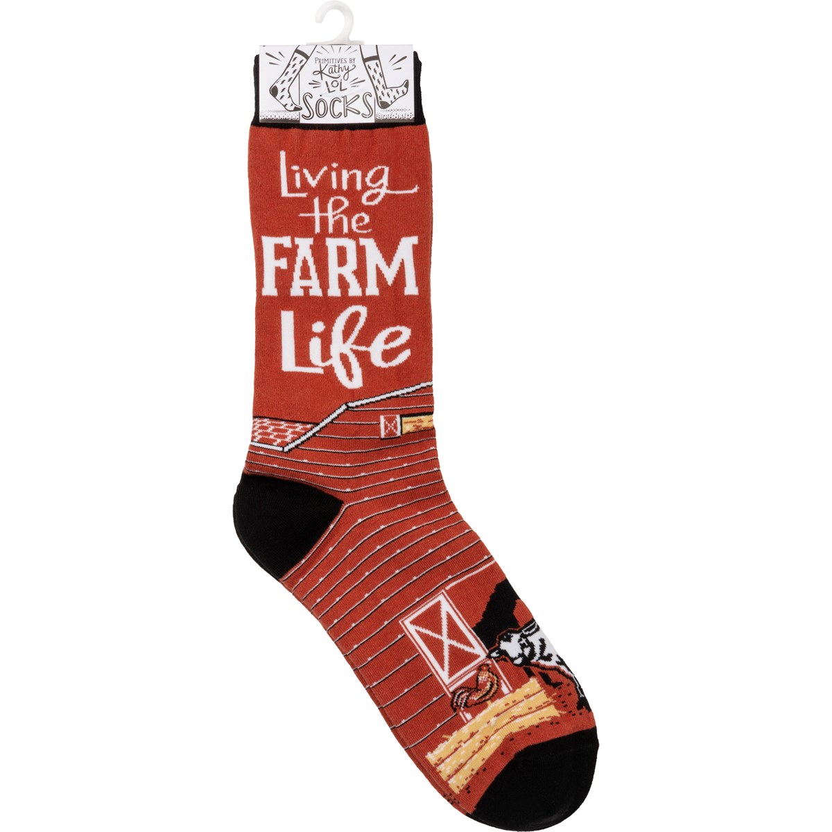 Living The Farm Life Socks - Cotton, Nylon, Spandex