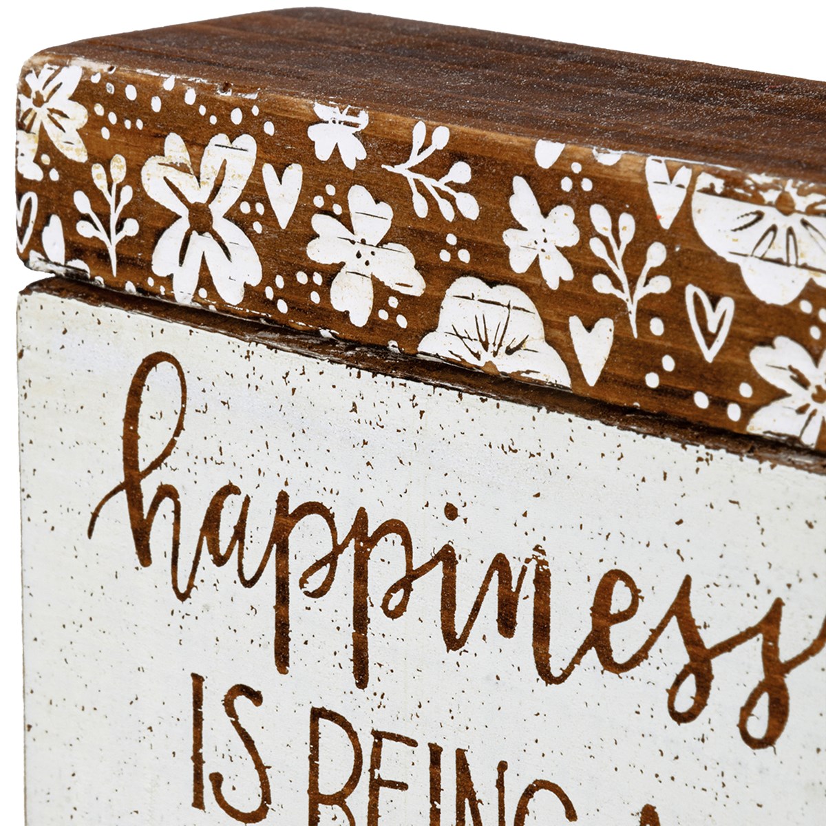 Happiness Is Being A Mimi Slat Box Sign - Wood