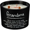 Grandma Candle - Soy Wax, Glass, Wood