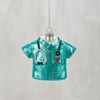 Glass Nurse Scrubs Ornament - Glass, Metal, Glitter