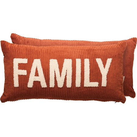 Family Corduroy Pillow - Corduroy, Zipper