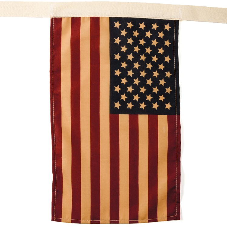 Large Primitive Flag Garland - Cotton