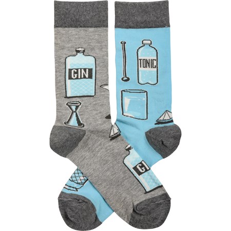 Gin And Tonic Socks - Cotton, Nylon, Spandex