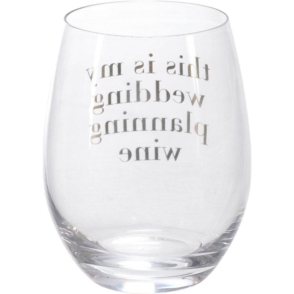 This Is My Wedding Planning Wine Wine Glass - Glass