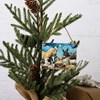 Nativity Ornament - Wood, Jute