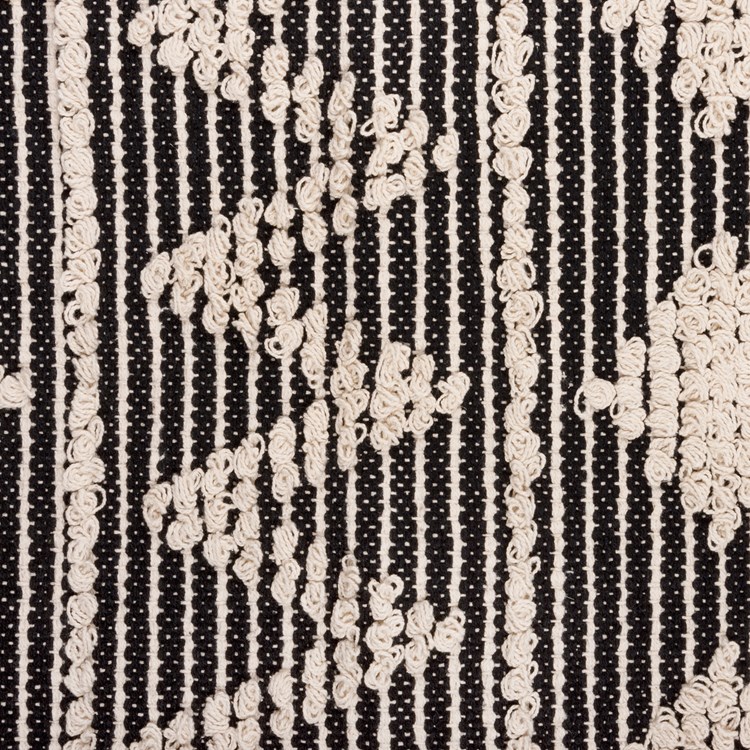 Black Diamonds Rug - Cotton, Latex skid-resistant backing