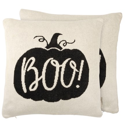 Boo Pillow - Cotton, Zipper