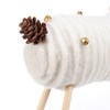 Cream Deer Critter Set - Wood, Felt, Jute, Pinecones, Metal, Plastic