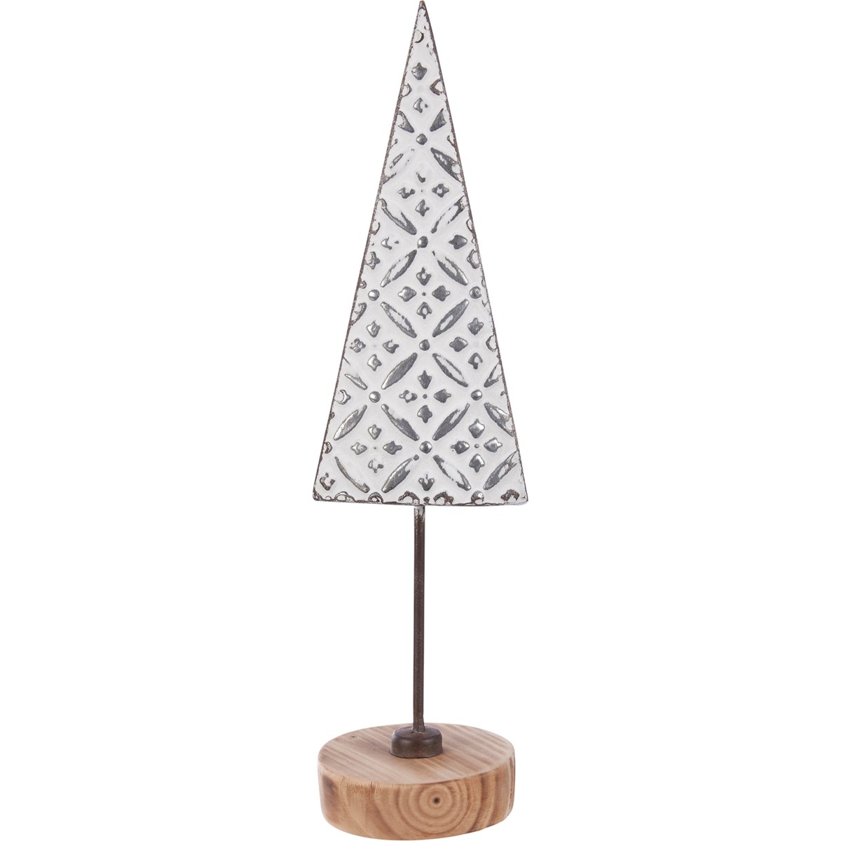 Square Tile Tree Small Sitter - Metal, Wood