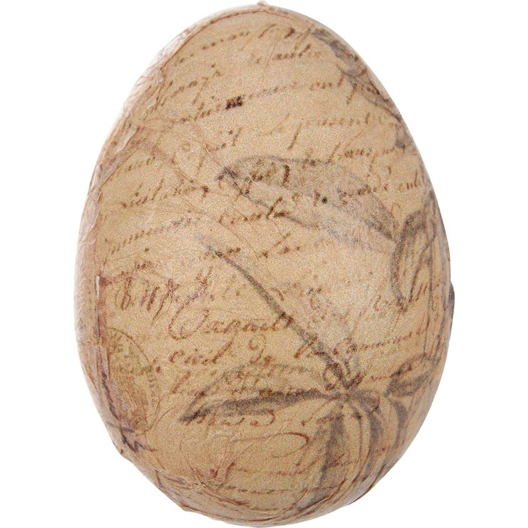 Vintage Paper Wooden Eggs - Wood, Paper
