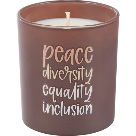 Kindness Peace Diversity Candle - Soy Wax, Glass, Cotton