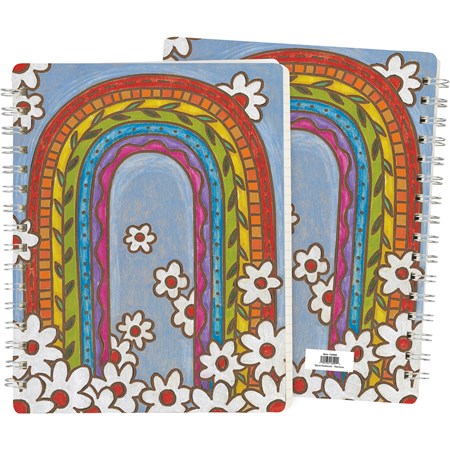Rainbow Spiral Notebook - Paper, Metal