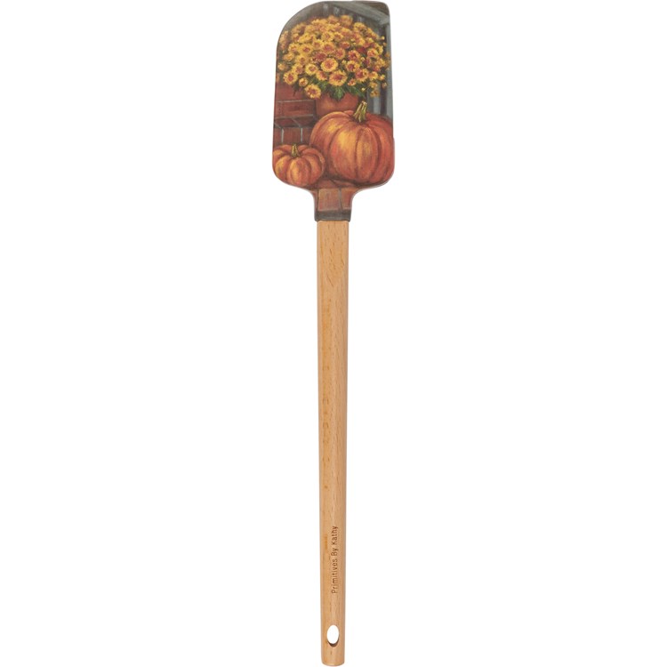 Porch Steps And Flowers Spatula - Silicone, Wood