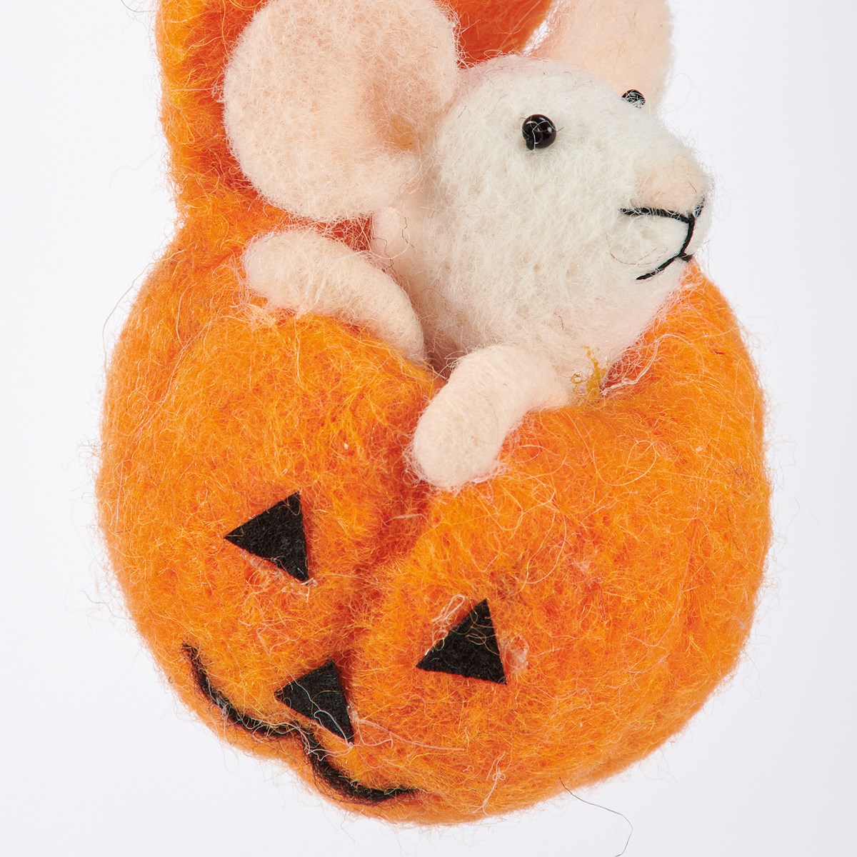 Pumpkin Mouse Critter - Felt, Polyester, Plastic