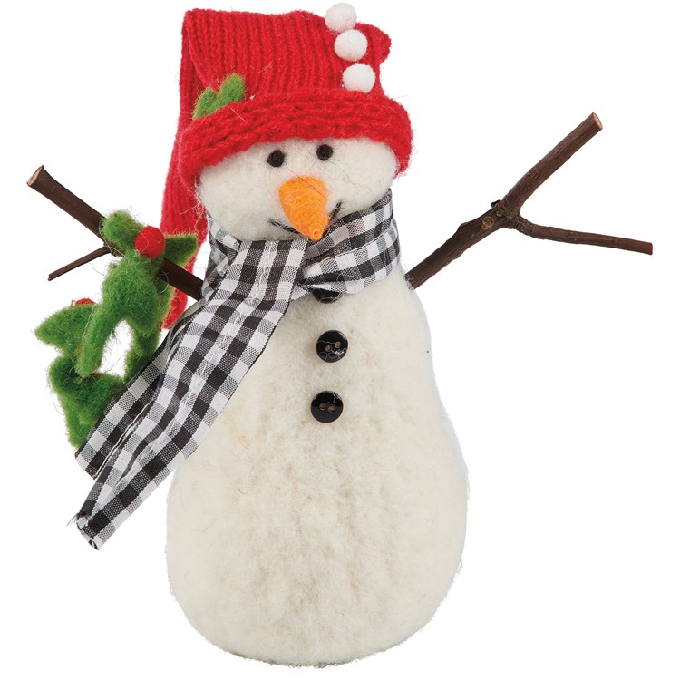 Snowman Joy Critter Set - Felt, Polyester, Plastic, Wood