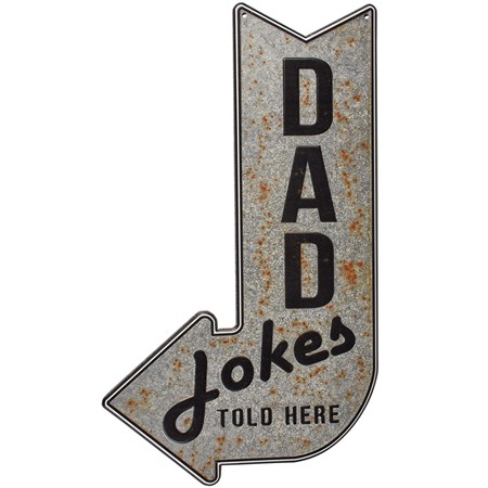 Dad Jokes Wall Decor - Metal