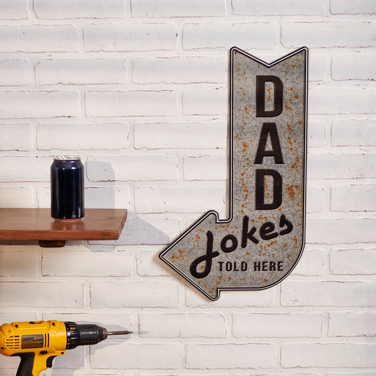 Dad Jokes Wall Decor - Metal