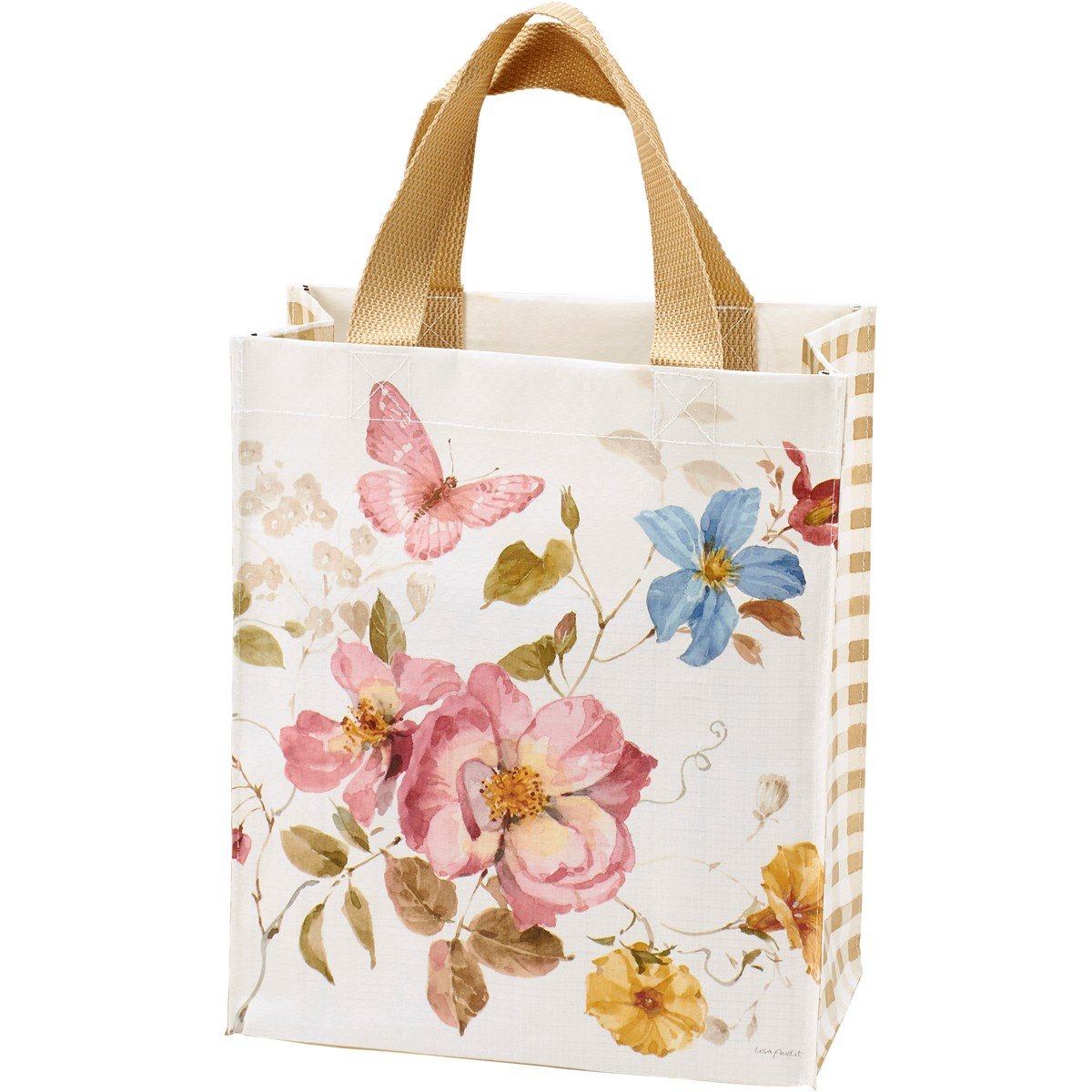 Floral Butterfly Daily Tote - Post-Consumer Material, Nylon