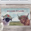 Welcome Friends Rug - Polyester, PVC Skid-resistant backing