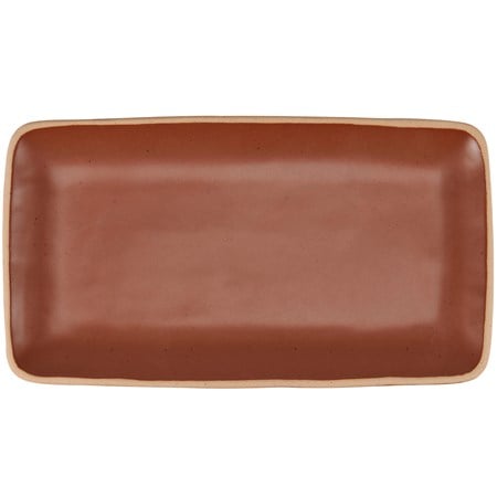 Red Cottage Tray - Stoneware