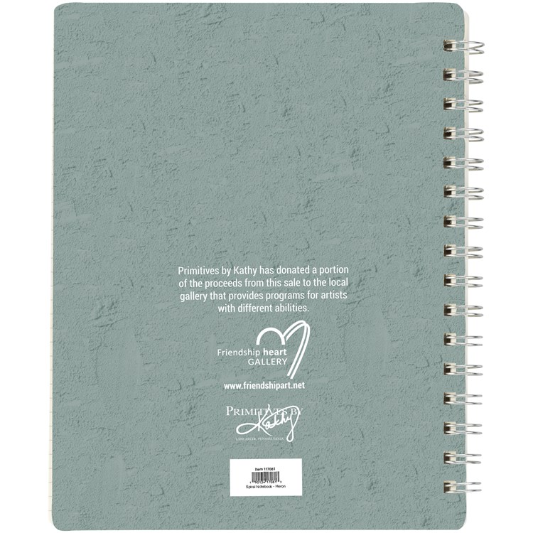 Heron Spiral Notebook - Paper, Metal
