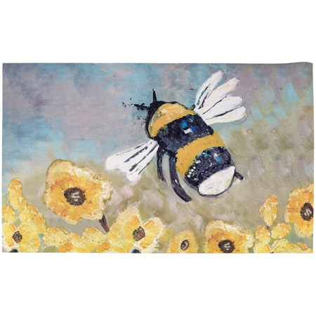 Bumblebee Rug - Polyester, PVC Skid-resistant backing