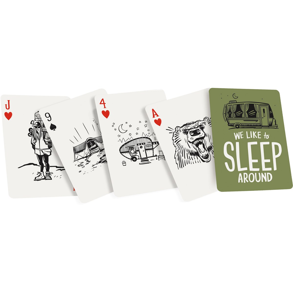 Sleep Around Playing Cards - Paper, Acrylic