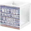 In Your Pocket Shell Holder - Wood, Glass