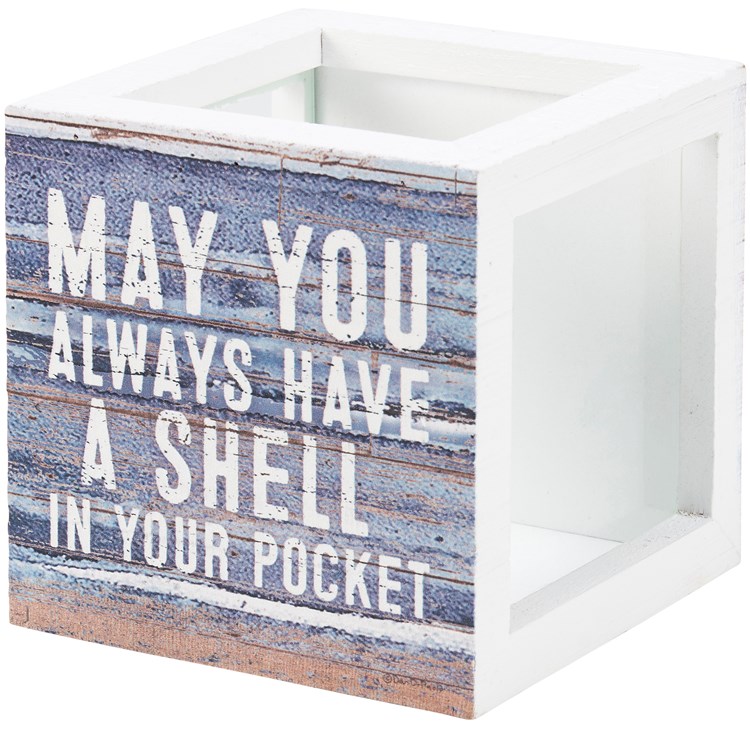 In Your Pocket Shell Holder - Wood, Glass