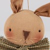Bow Tie Bunny Ornament - Cotton, Wire, Plastic, String
