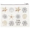 Sun Sand Sea Zipper Pouch - Post-Consumer Material, Plastic, Metal