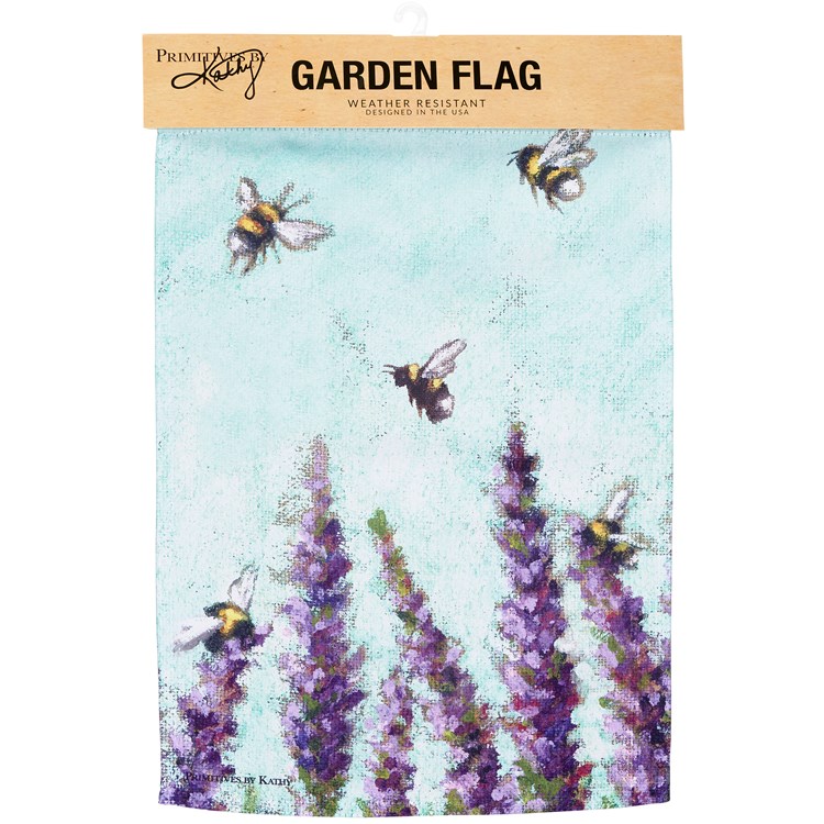 Lavender Garden Flag - Polyester