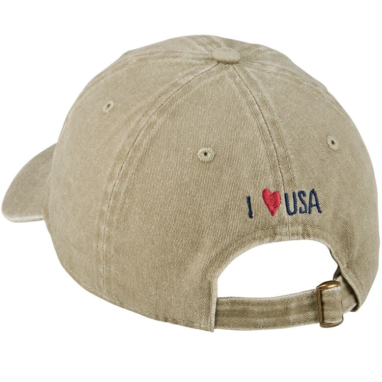 I Love USA Baseball Cap - Cotton, Metal