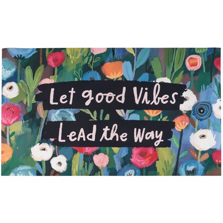 Good Vibes Rug - Polyester, PVC Skid-Resistant Backing