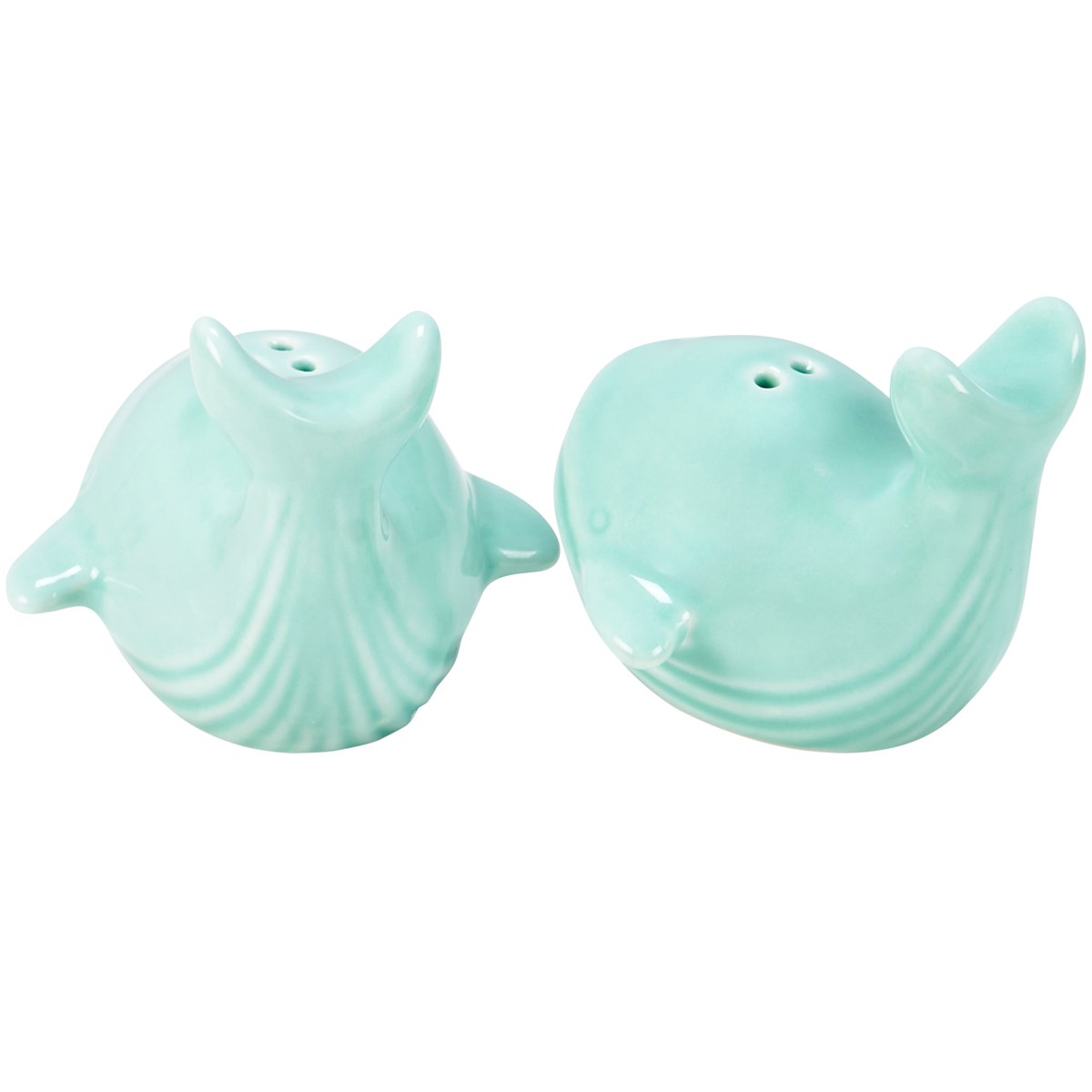 Whales Salt And Pepper Shakers - Ceramic, Plastic