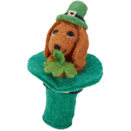 St. Paddy's Pup Critter - Felt, Polyester