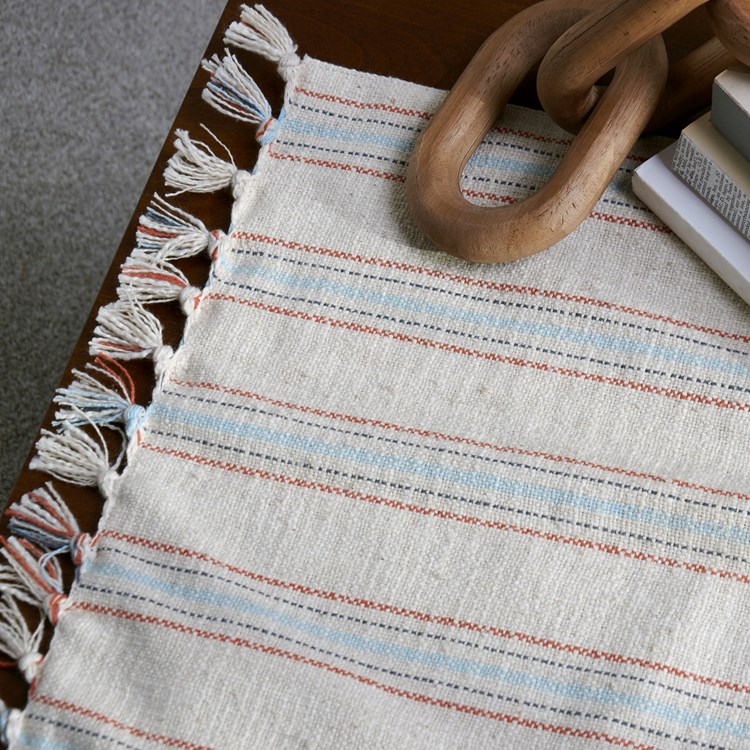Ticking Stripe Table Runner - Cotton