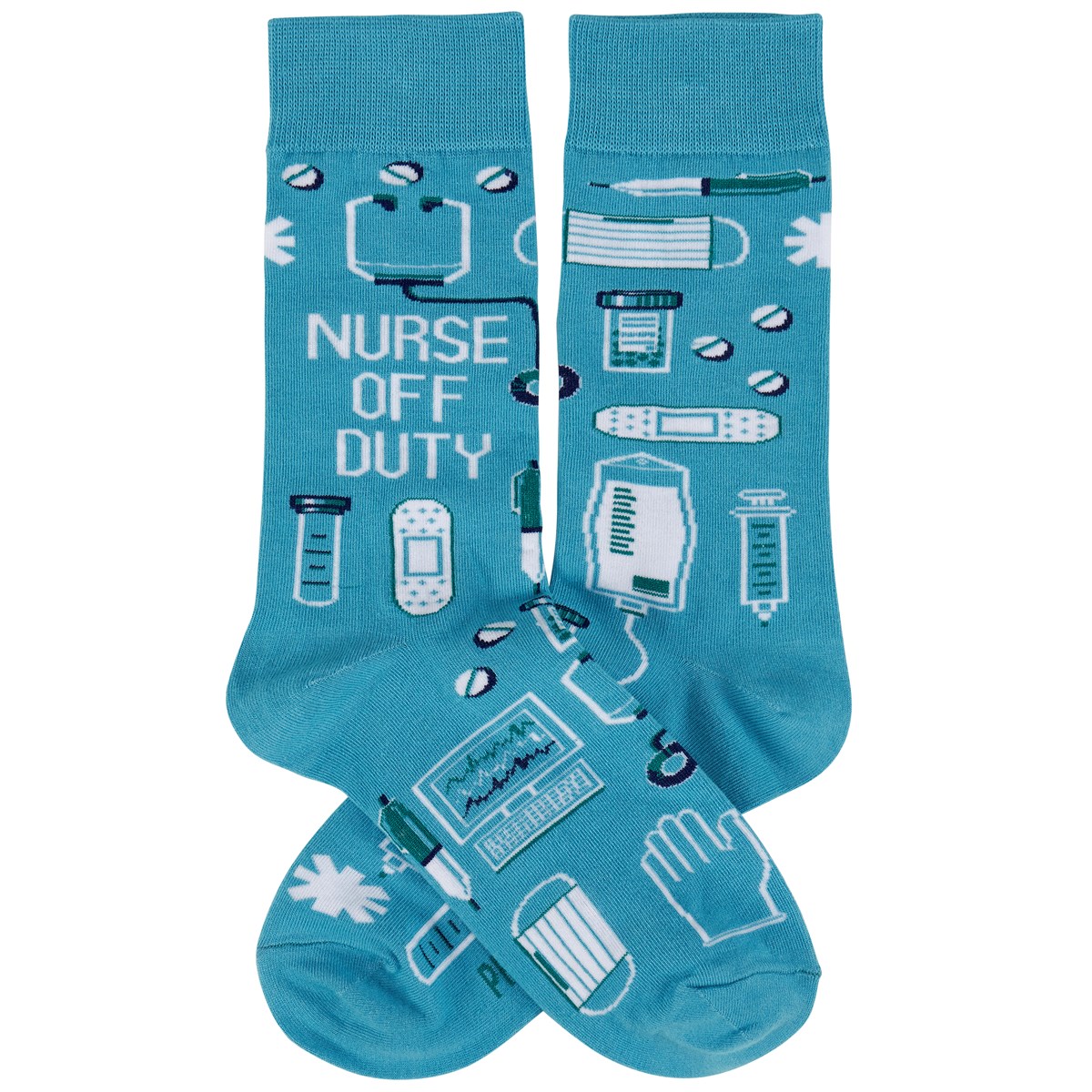 Nurse Off Duty Socks - Cotton, Nylon, Spandex