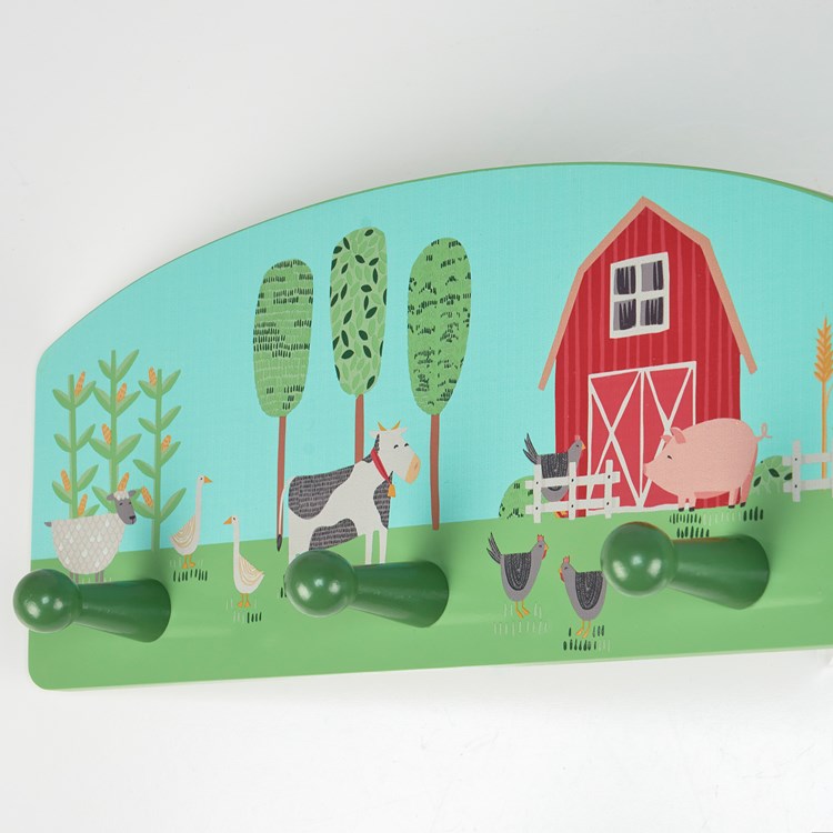Little Farm Hook Board - Wood