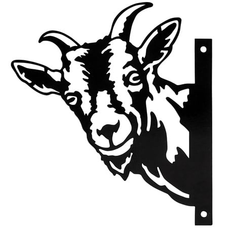 Outdoor Metal Goat Decor - Metal