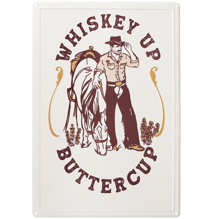 Whiskey Up Wall Decor - Metal