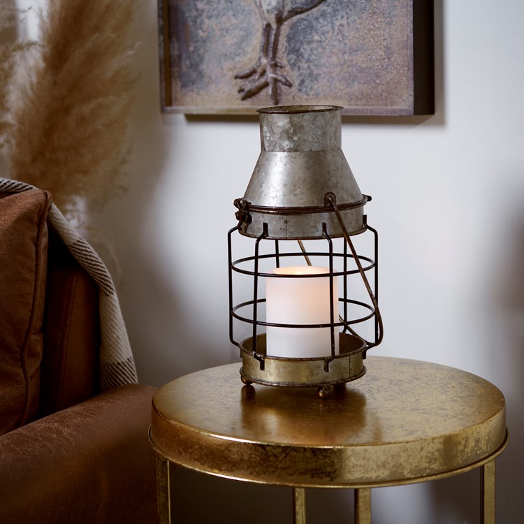 Stovepipe Lantern - Metal, Wire