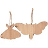 Moths Ornament Set - Wood