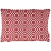 Red Check Pillow - Cotton, Zipper