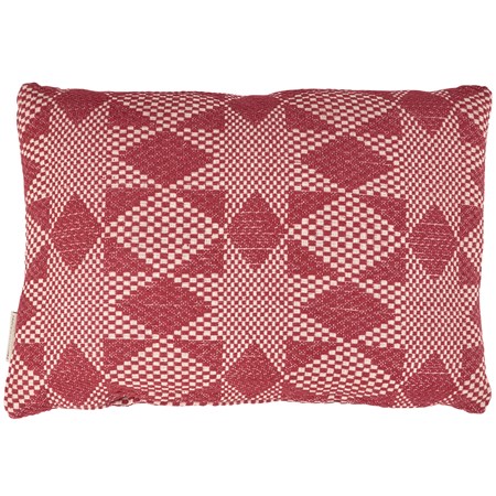 Red Stars Pillow - Cotton, Zipper