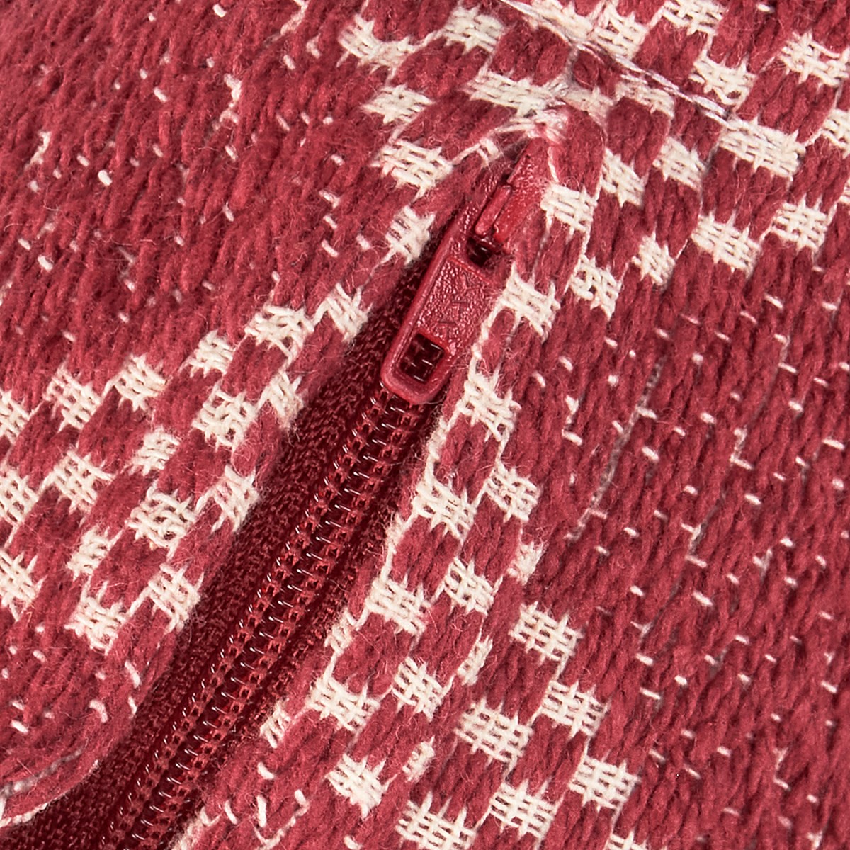 Red Stars Pillow - Cotton, Zipper